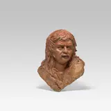 Luciano Samorè, Bust of Leherb, 1983, painted plaster