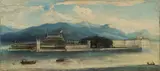 View of the Isola Bella on Lago Maggiore by follower of Antonio Joli, oil on canvas, offered Jan 2015