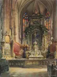 Richard Moser, Altarpiece of St. Stephen's Church, 1917, watercolour on paper