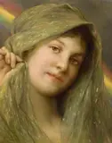 Gabriel von Max, After rain follows sun, oil on canvas