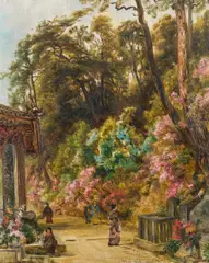 Joseph Hoffmann, Kyoto, 1894, oil on cardboard