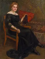 Wilhelm Thöny, Portrait of a lady, c. 1910, oil on canvas