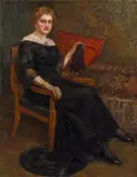 Wilhelm Thöny, Portrait of a lady, c. 1910, oil on canvas