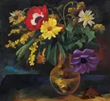 Ernst Nepo, Flower bouquet in vase