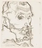 Egon Schiele, Portrait Franz Hauer, 1914, dry point on paper; unframed