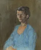 Gerhardt Frankl, Portrait of  Charlotte Wilson, 1958, oil on canvas