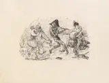 Alfred Kubin, Mixed lot: five lithographs, pen lithograph on paper, partly on Japan paper; unframed