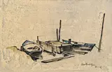 Leopold Hauer, Mixed lot: eight studies, drawing ink, watercolour on paper; unframed