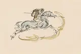 Max Slevogt, Mixed lot: three drawings, 1920, pen, watercolour on paper; unframed