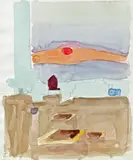 Franz Lerch, New York, watercolour on paper