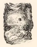 Alfred Kubin, Mappe III (three lithographs), 1920, lithographs on Japan  paper; unframed