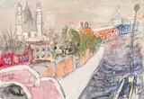 Kurt Moldovan, Venice, 1977, watercolour on paper