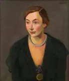 Franz Lerch, Portrait of the artist´s wife, 1935, oil on canvas