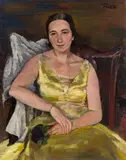 Portrait of a lady by Felix Albrecht Harta, oil on canvas, sold Jan 2015