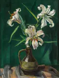 Heinrich Schröder, Lillies, c. 1925, oil on canvas
