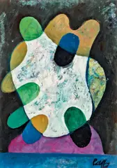 Peter Pálffy, Untitled, oil on panel