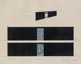Wolfgang Ernst, Projekt "Eingang, 1968, mixed and collage on paper