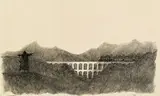 Nachtexpress by Paul Flora, India ink on paper, sold Jan 2015