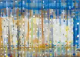 Uli Haas, Port during the night, 2013, acrylic on canvas