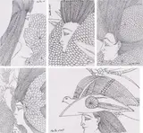 Wolfgang Hutter, Mixed lot: 5 drawings