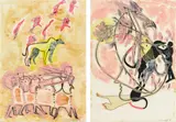 B. Kowanz & F. Graf, Untitled, 1981, mixed media on paper