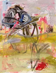 Matthias Lidy, Wind über Feld, 1993/2007, acrylic on cardboard
