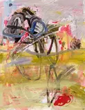 Matthias Lidy, Wind über Feld, 1993/2007, acrylic on cardboard
