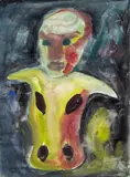 Hubert Schmalix, Untitled, 1983, gouache on paper