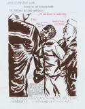 Raymond Pettibon, Back to the real war, 1991, mixed media on paper