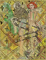 Krokonummer by Peter Sengl, 1977, oil on canvas, sold Jan 2015