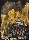 André Verlon, Untitled, collage on paper; unframed