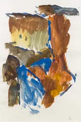Max Weiler, Gegend, 1967, gouache on paper