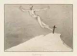Alfred Kubin, The redemption, 1900-02, drawing ink on cadastre paper