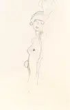 Girlfriends by Gustav Klimt, 1916/17, pencil on paper, sold Nov 2014