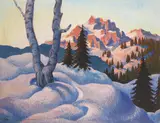Herbert Gurschner, Winter evening in the Dolomites