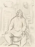 Rudolf Wacker, Man brushing his teeth