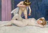 Friedrich König, Sleeping Venus with Amor