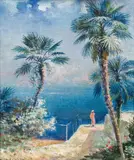 Ludwig Heinrich Jungnickel, Southern motif with palms