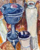 Broncia Koller-Pinell, Still life with blue jar