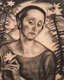 Ernst Nepo, Lady with lily (portrait Judith Holzmeister)
