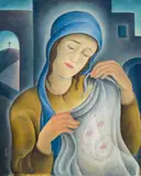 Carry Hauser, Veil of Veronica, 1929, oil on canvas