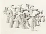 Paul Flora, Schulkind mit verschneiten Buchstaben