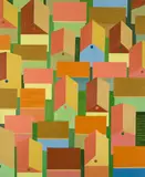Hubert Schmalix, Los Angeles, 1990, oil on canvas