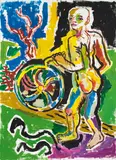 Alois Mosbacher, Man with machine