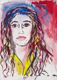 Elke Silvia Krystufek, Self portrait