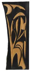 Wooden sculpture by Wolfgang Hollegha, 1951, woodcut, limewood, colour; unique copy, offered Nov 2014