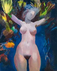Daphne by Ernst Fuchs, oil on canvas, offered Nov 2014