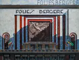 Franz Zadrazil, Folies Bergère, 1987, oil on board
