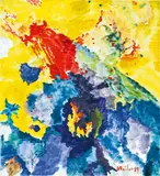 Max Weiler, Schöne Erhebung, 1989, egg tempera on canvas