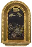 The Nativity by called il Fiammingo Pietro Mera, 1570, oil on slate, offered Nov 2014